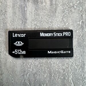 Lexar 512MB Memory Stick Pro Duo Card Magic Gate Tested